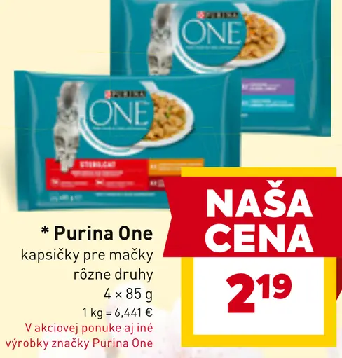 Purina One kapsičky pre mačky