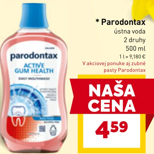 Parodontax ústna voda
