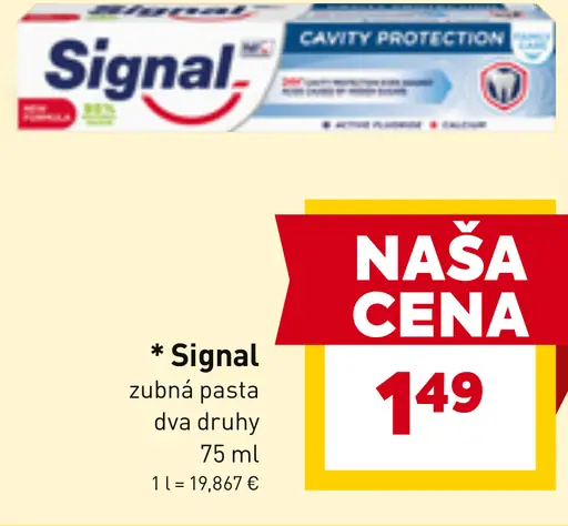 Signal zubná pasta