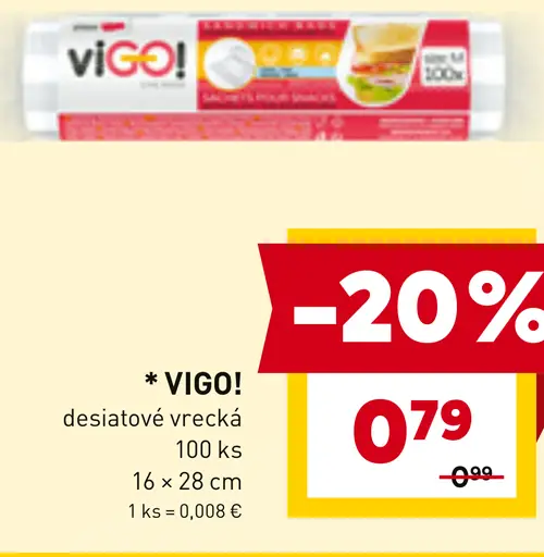 VIGO desiatové vrecká