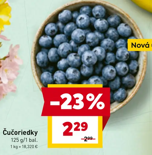 Čučoriedky čerstvé