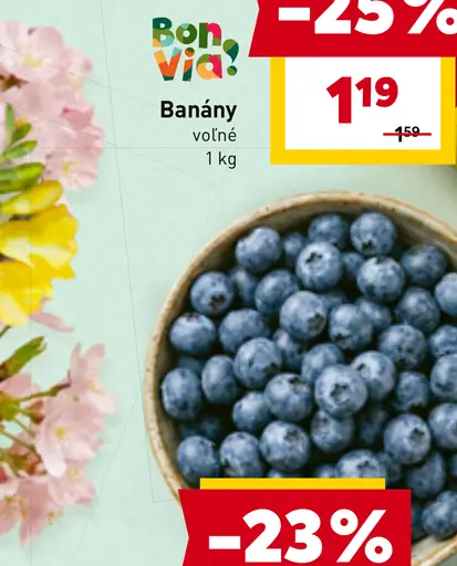 Bon Via banány voľné