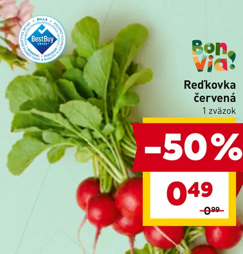 Bon Via reďkovka červená