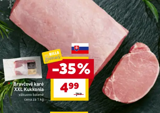 Billa Bravčové karé XXL Kukkonia vákuovo balené