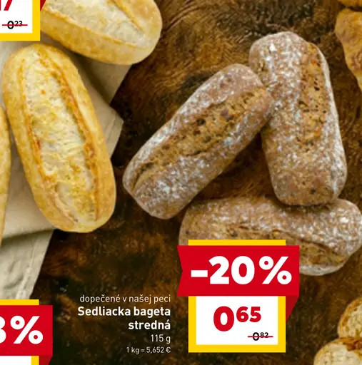 Sedliacka bageta stredná