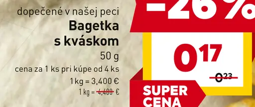 Bagetka s kváskom