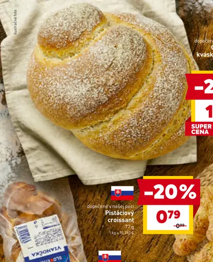 Pistáciový croissant