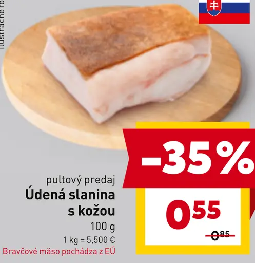 Údená slanina s kožou