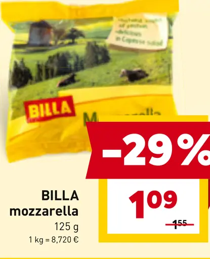 BILLA mozzarella