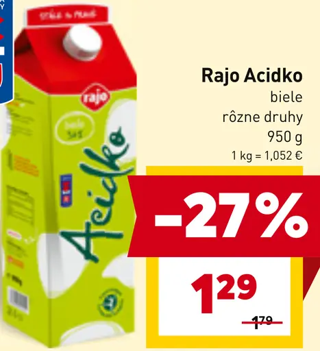 Rajo Ačidko biele