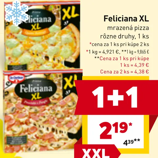 Feliciana XL mrazená pizza