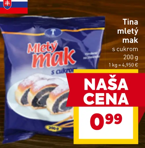 Tina mletý mak s cukrom