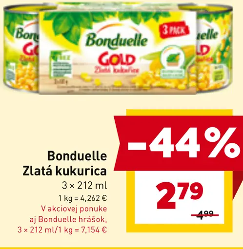 Bonduelle Gold Zlatá kukurica