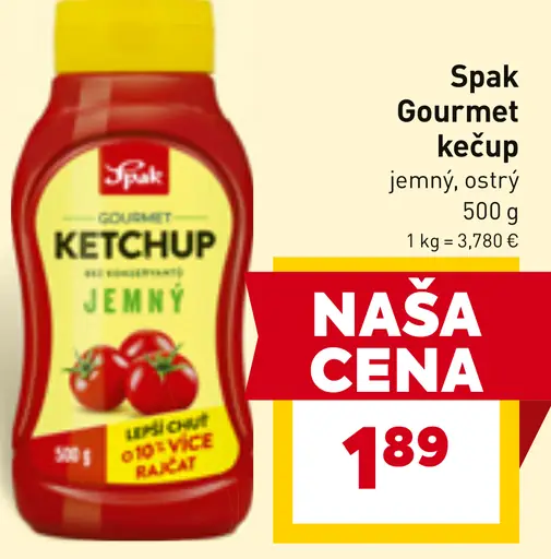 Spak Gourmet Kečup jemný