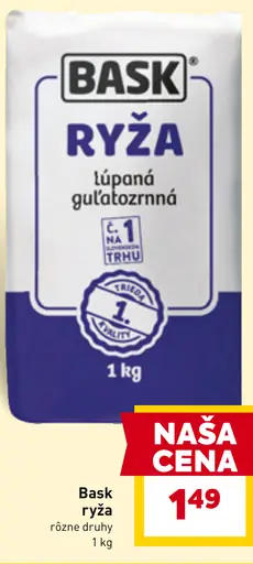 Bask Ryža lúpaná guľatozrnná