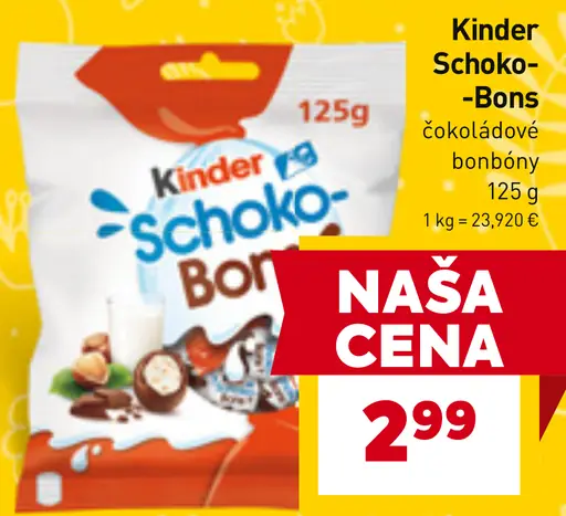 Kinder Schoko-Bons čokoládové bonbóny