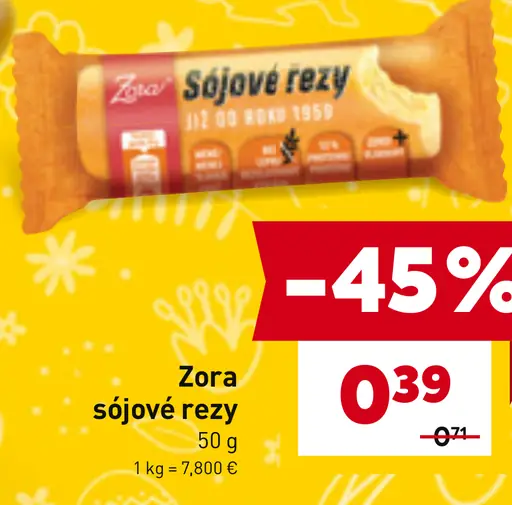 Zora sójové rezy