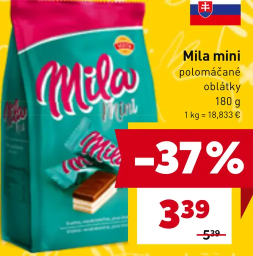 Mila mini polomáčané oblátky