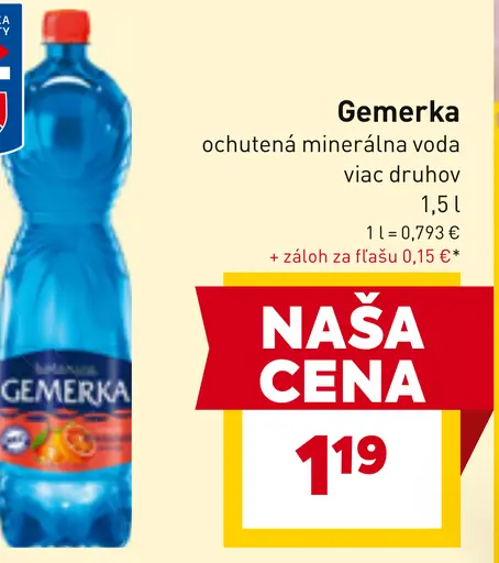 Gemerka ochutená minerálna voda