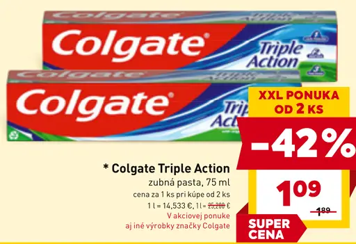Colgate Triple Action zubná pasta