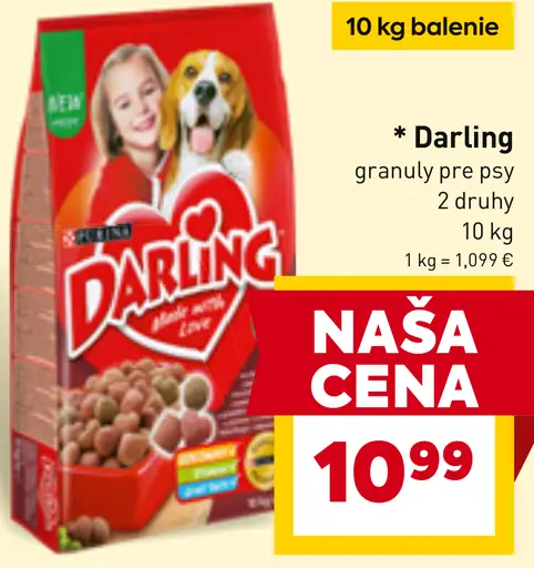 Darling granuly pre psy 2 druhy