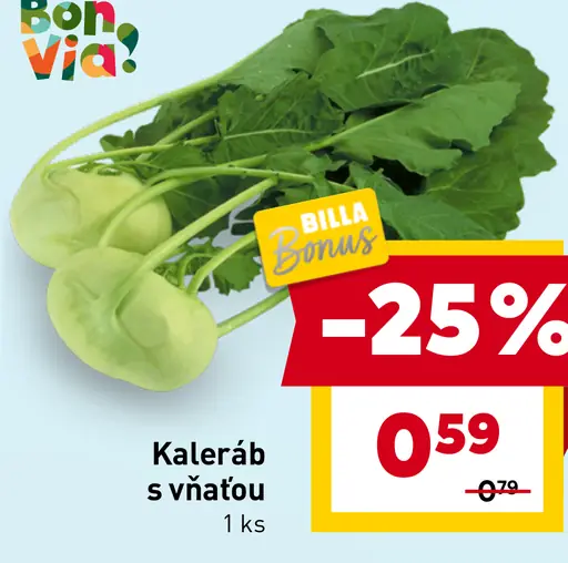 Bon Via kaleráb s vňaťou