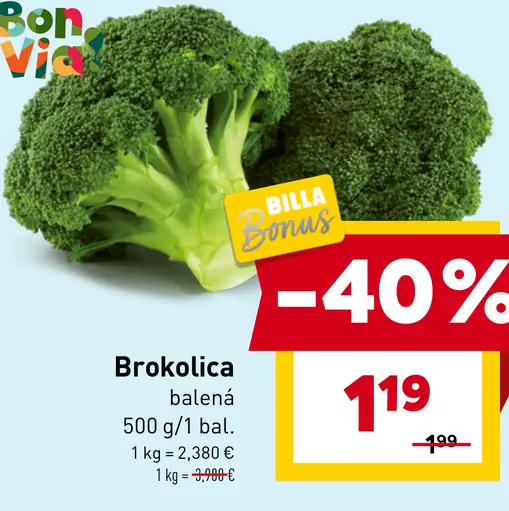 Bon Via Brokolica balená