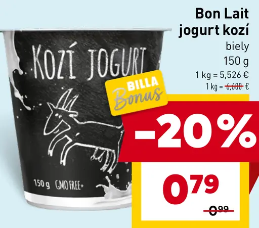 Bon Lait jogurt kozí biely