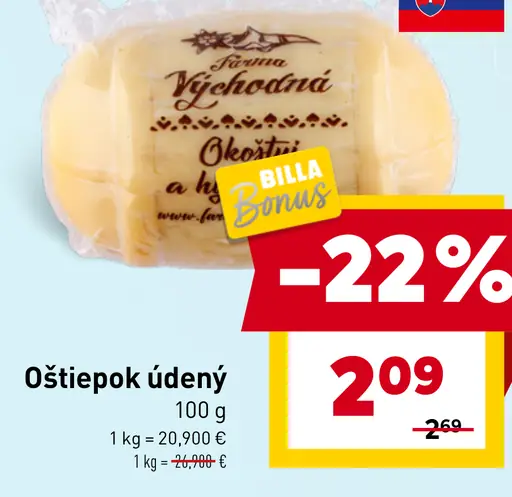 Oštiepok údený syr