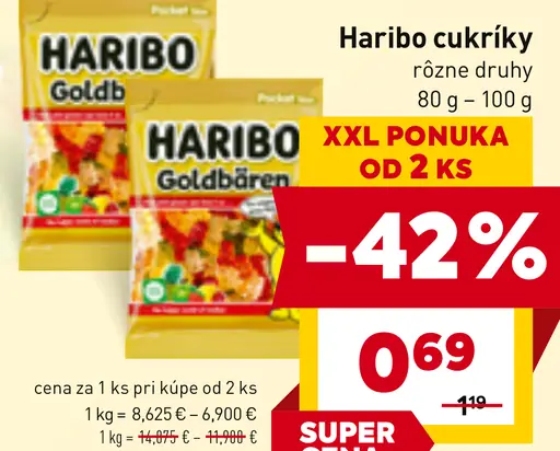 Haribo Cukríky Goldbären