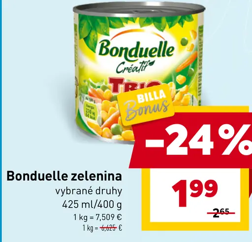 Bonduelle zelenina