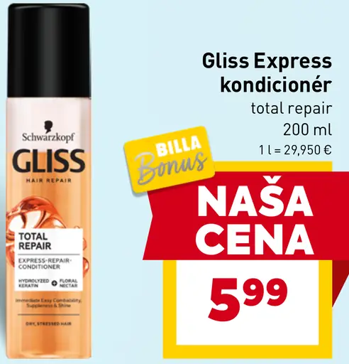 Gliss Express kondicionér total repair