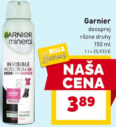 Garnier deodorant