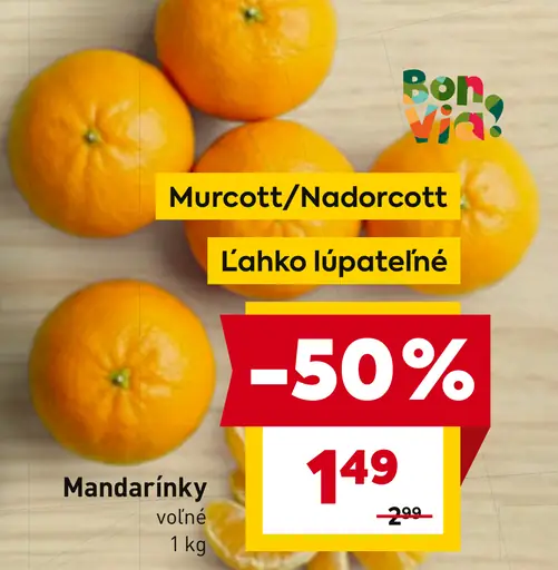 Bon Via mandarínky Murcott Nadorcott voľné