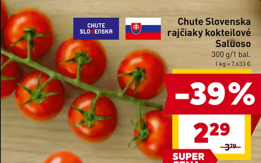 Chute Slovenska rajčiaky kokteilové Saluoso