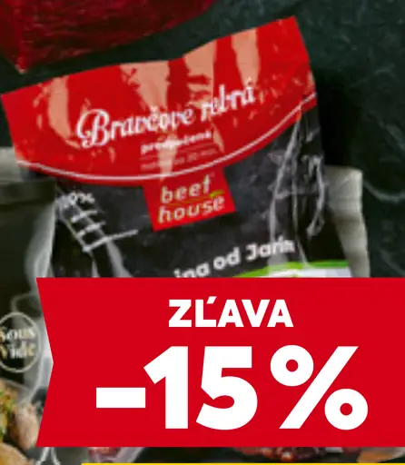 Hovädzie zadné bez kosti Mäsárov výber chladené