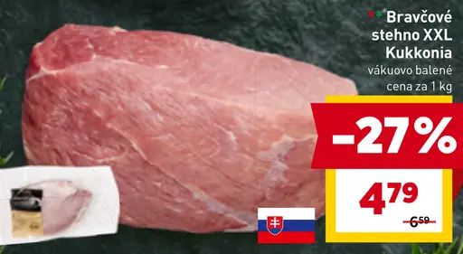 Bravčové stehno XXL Kukkonia vákuovo balené
