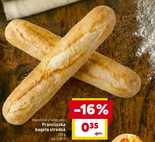 Francúzska bageta stredná