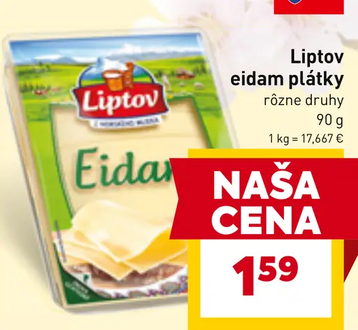 Liptov Eidam plátky