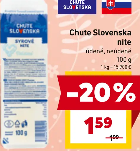 Chute Slovenska nite údené, neúdené