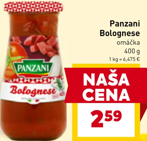 Panzani Bolognese omáčka