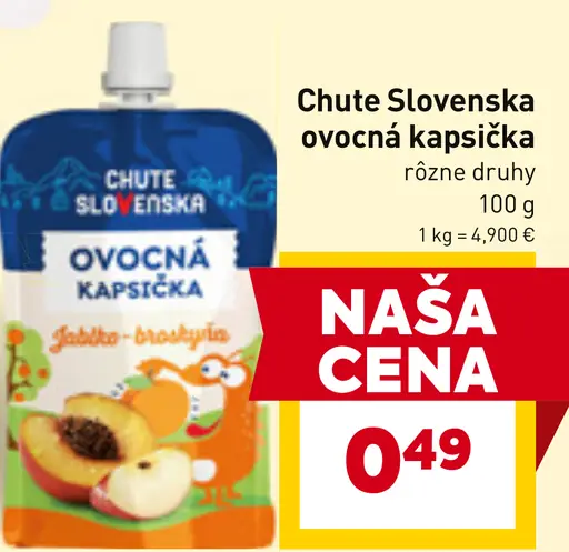 Chute Slovenska ovocná kapsička