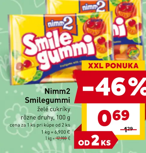 Nimm2 Smilegummi želé cukríky