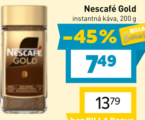 NESCAFÉ GOLD, instantná káva