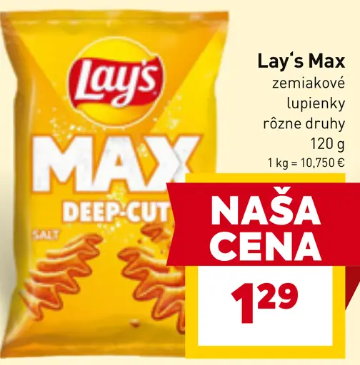 Lay's Max zemiakové lupienky