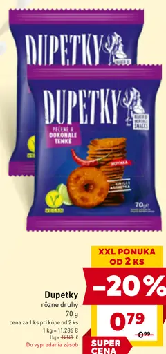 Dupetky slané pečivo