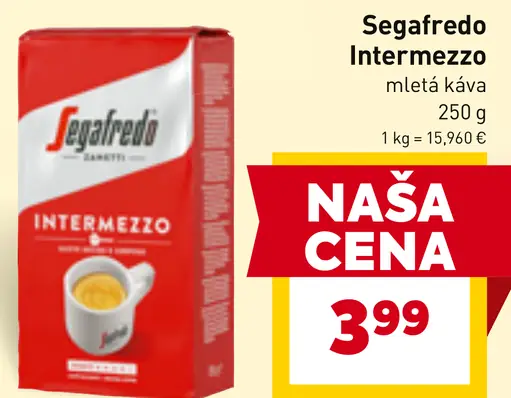 Segafredo Intermezzo zrnková káva