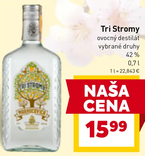 Tri Stromy ovocný destilát