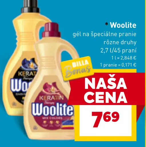 Woolite gél na pranie