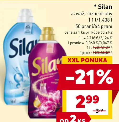 Silan aviváž rôzne druhy